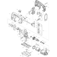 Makita 4350T - Jig Saw - Power Tool Diagram