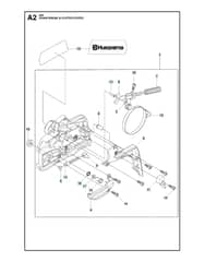 Husqvarna 435E - Chain Brake & Clutch Cover 2