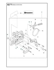 Husqvarna 435II - Chain Brake & Clutch Cover 2