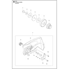 Husqvarna 435i - 970718014 - Clutch Cover 02