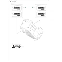 Husqvarna 436LiB - Decals