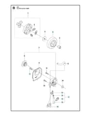 Husqvarna 439 - Clutch & Oil Pump