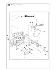 Husqvarna 440EII - Chain Brake & Clutch Cover 2