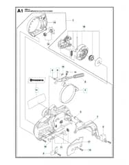 Husqvarna 445II - Chain Brake & Clutch Cover