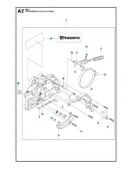 Husqvarna 445II - Chain Brake & Clutch Cover 2