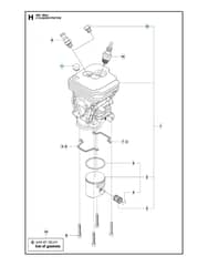 Husqvarna 450E-SERIES - Cylinder Piston