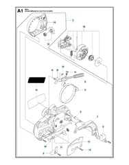 Husqvarna 450E-SERIESJUBILEE - Chain Brake & Clutch Cover
