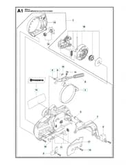 Husqvarna 450II - Chain Brake & Clutch Cover