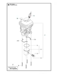 Husqvarna 450II - Cylinder Piston