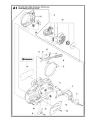 Husqvarna 450RANCHER - Chain Brake & Clutch Cover