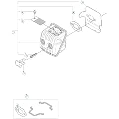Husqvarna 450S - 970702618 - Muffler