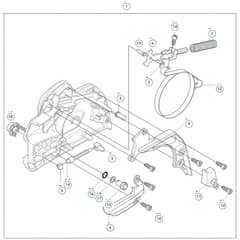Husqvarna 450S - 970702618 - Chain Brake And Clutch Cover