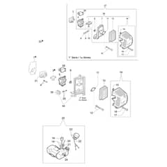 453 BP Ergo - Oleo-Mac Brushcutter Tank and air filter Diagram