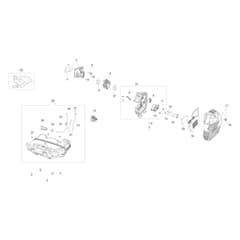 454 BP Ergo - Oleo-Mac Brushcutter Tank and air filter Diagram