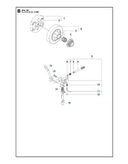 Husqvarna 455ERANCHER - Clutch & Oil Pump