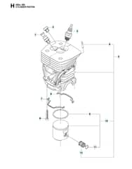 Husqvarna 455ERANCHER - Cylinder Piston