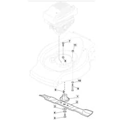 45 - 2005 - 299164743/MOU - Mountfield Rotary Mower Blade Diagram