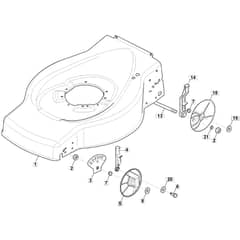 45 - 2005 - 299164743/STG - Mountfield Rotary Mower Deck Diagram