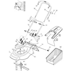 460 HP - 2006-2007 - 294484023/MO6 - Mountfield Rotary Mower Handle Diagram