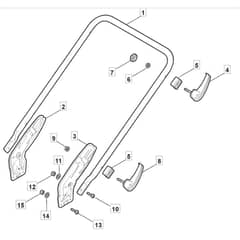 460 PD - 2010 - 299482223/M10 - Mountfield Rotary Mower Lower Handle Diagram