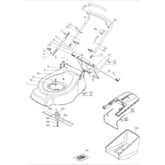 460R HP - 2005 - 23-3381-74 - Mountfield Rotary Mower Handle Diagram