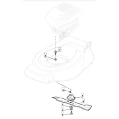 460R HP - 2010 - 294486023/M10 - Mountfield Rotary Mower Blade Diagram