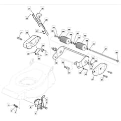 460R HP - 2010 - 294486023/UM9 - Mountfield Rotary Mower Roller Assembly Diagram