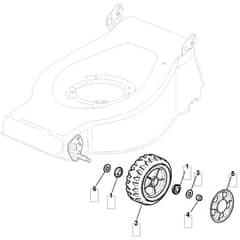460R HP - 2010 - 294486023/UM9 - Mountfield Rotary Mower Wheels Diagram