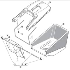 460R PD - 2010 - 294489023/M10 - Mountfield Rotary Mower Grass Bag Diagram