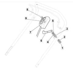 460R PD - 2010 - 294489023/M10 - Mountfield Rotary Mower Throttle Diagram