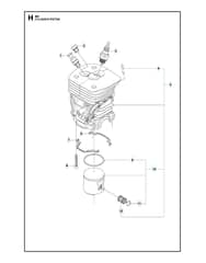 Husqvarna 461 - Cylinder Piston