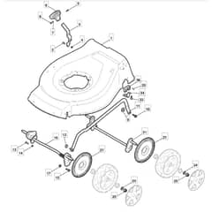 461 HP - 2010 - 299481243/M10 - Mountfield Rotary Mower Deck Diagram