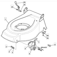 461 PD - 2006 - 294485043/MO6 - Mountfield Rotary Mower Deck Diagram