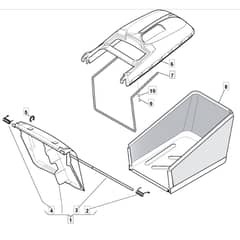 461 PD - 2006 - 294485043/MO6 - Mountfield Rotary Mower Grass Bag Diagram