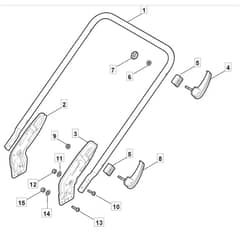 461 PD - 2010 - 299482243/M10 - Mountfield Rotary Mower Lower Handle Diagram