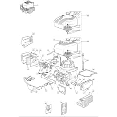 461R PD - 2006-2007 - 294487043/MO6 - Mountfield Rotary Mower Engine Diagram