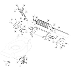 461R PD - 2007 - 294487043/MO7 - Mountfield Rotary Mower Roller Assembly Diagram