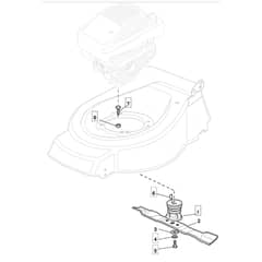 461R PD - 2008 - 294489043/BQ - Mountfield Rotary Mower Blade Diagram