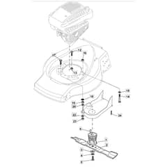 4620 PD - 2009 - 299274623/MEE - Mountfield Rotary Mower Blade Diagram