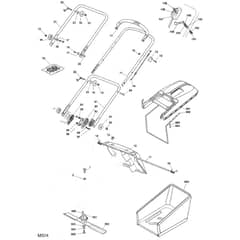462 HP - 2007 - 294484033/CAL - Mountfield Rotary Mower Handle Diagram