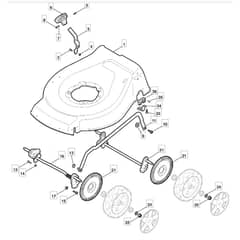 462 HP - 2010 - 299481233/M10 - Mountfield Rotary Mower Deck Diagram