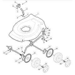 462 HP - 2010 - 299481238/M10 - Mountfield Rotary Mower Deck Diagram