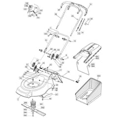 462 PD - 2006-2007 - 294485033/MOU - Mountfield Rotary Mower Handle Diagram