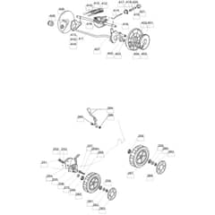 462 PD - 2006-2007 - 294485033/MOU - Mountfield Rotary Mower Wheels Diagram