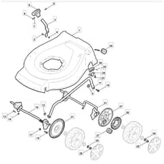 462 PD - 2010 - 299482238/M10 - Mountfield Rotary Mower Deck Diagram