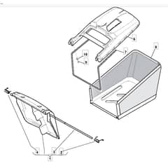 462 PD - 2010 - 299482238/M10 - Mountfield Rotary Mower Grass Bag Diagram