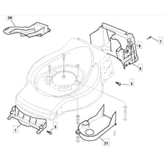 4630 PD - 2009 - 299274633/MEE - Mountfield Rotary Mower Front Conveyor Diagram