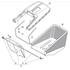 463R PD_ES - 2007 - 294487543/MO7 - Mountfield Rotary Mower Grass Bag Diagram
