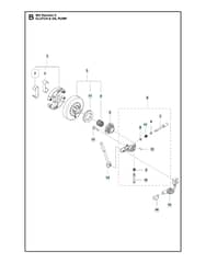 Husqvarna 465RANCHERII - Clutch & Oil Pump