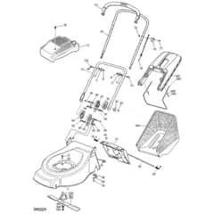 46 HP - 2003 - 23-3581-72 - Mountfield Rotary Mower Upper Handle Diagram
